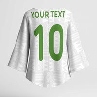 Custom Ghana National Football Kimono Sleeve Blouse Traditional African Motifs Sporty Style - Wonder Print Shop