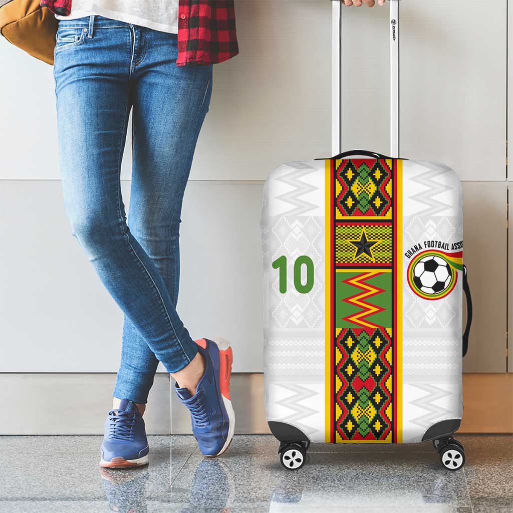 Custom Ghana National Football Luggage Cover Traditional African Motifs Sporty Style - Wonder Print Shop