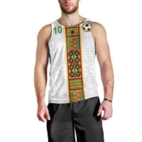 Custom Ghana National Football Men Tank Top Traditional African Motifs Sporty Style - Wonder Print Shop