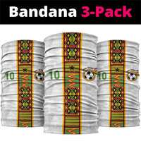 Custom Ghana National Football Neck Gaiter Traditional African Motifs Sporty Style - Wonder Print Shop