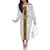 Custom Ghana National Football Off The Shoulder Long Sleeve Dress Traditional African Motifs Sporty Style - Wonder Print Shop