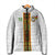 Custom Ghana National Football Padded Jacket Traditional African Motifs Sporty Style - Wonder Print Shop