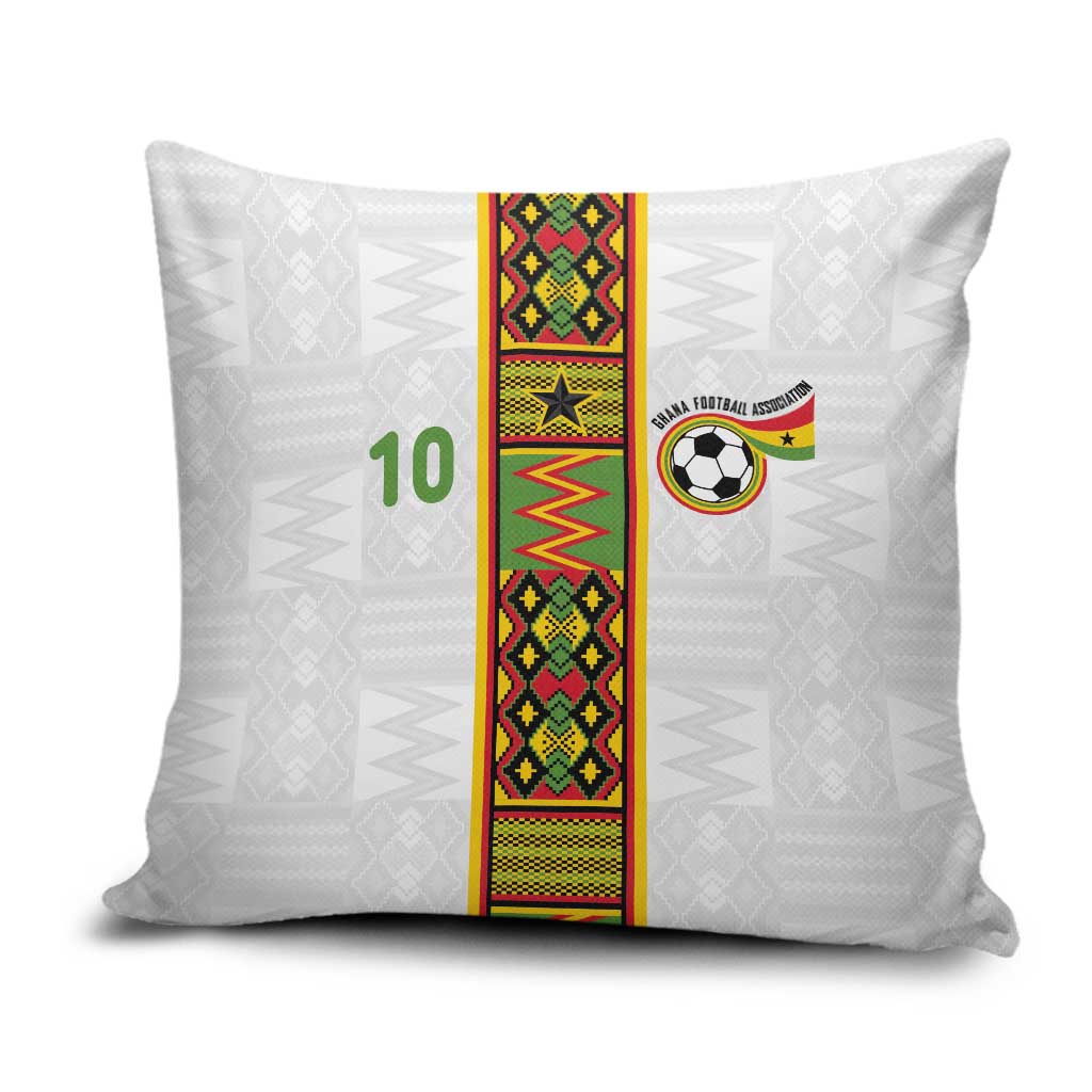 Custom Ghana National Football Pillow Cover Traditional African Motifs Sporty Style - Wonder Print Shop
