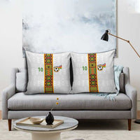 Custom Ghana National Football Pillow Cover Traditional African Motifs Sporty Style - Wonder Print Shop