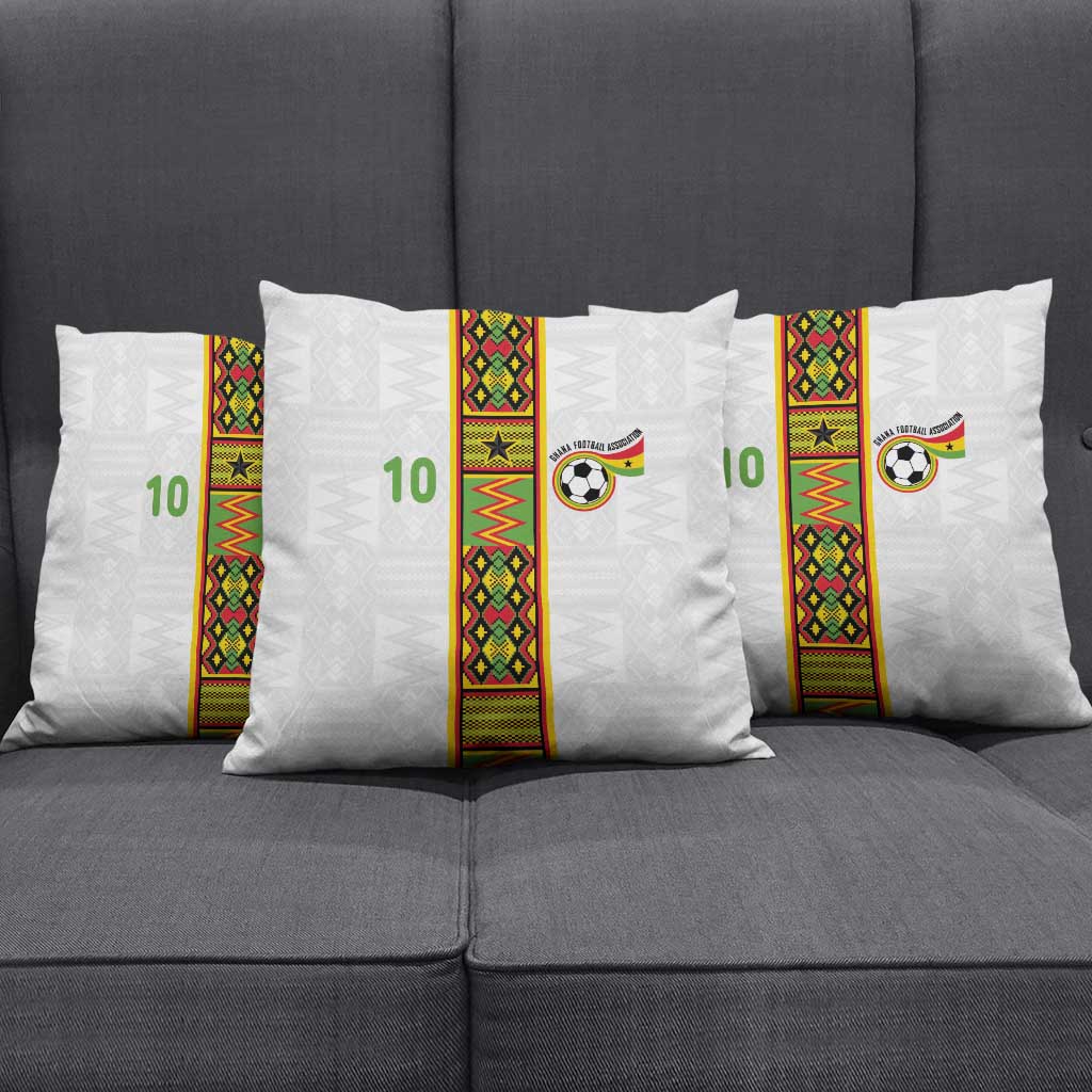 Custom Ghana National Football Pillow Cover Traditional African Motifs Sporty Style - Wonder Print Shop