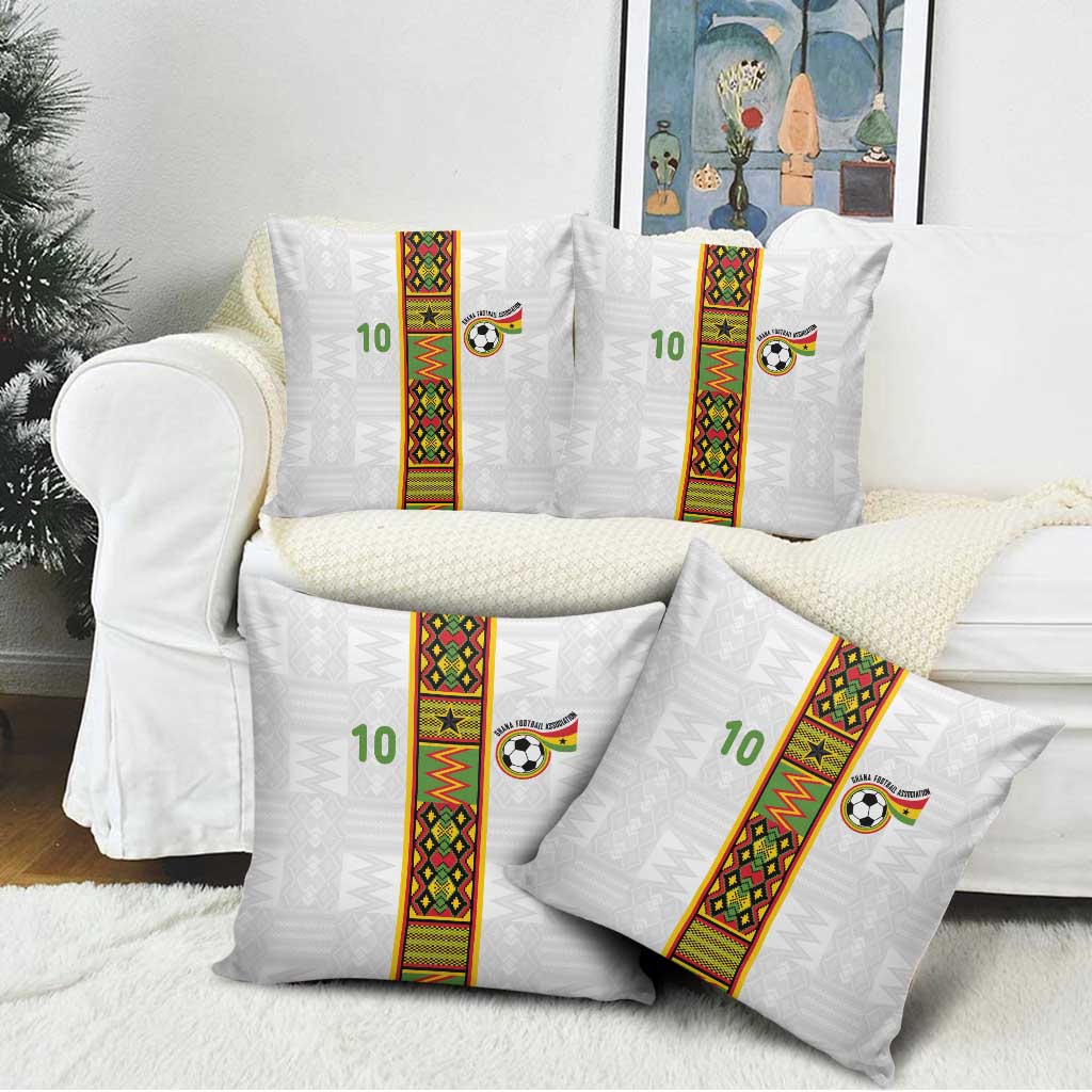 Custom Ghana National Football Pillow Cover Traditional African Motifs Sporty Style - Wonder Print Shop