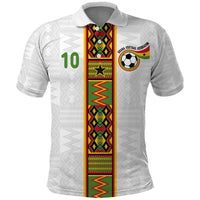Custom Ghana National Football Polo Shirt Traditional African Motifs Sporty Style - Wonder Print Shop