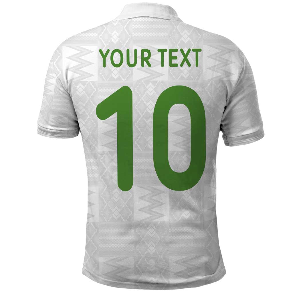 Custom Ghana National Football Polo Shirt Traditional African Motifs Sporty Style - Wonder Print Shop