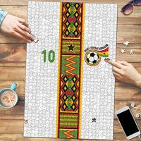 Custom Ghana National Football Puzzle Traditional African Motifs Sporty Style - Wonder Print Shop
