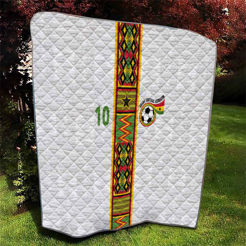 Custom Ghana National Football Quilt Traditional African Motifs Sporty Style - Wonder Print Shop