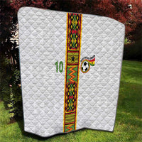 Custom Ghana National Football Quilt Traditional African Motifs Sporty Style - Wonder Print Shop