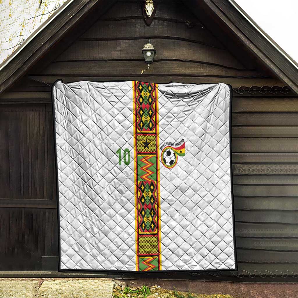 Custom Ghana National Football Quilt Traditional African Motifs Sporty Style - Wonder Print Shop