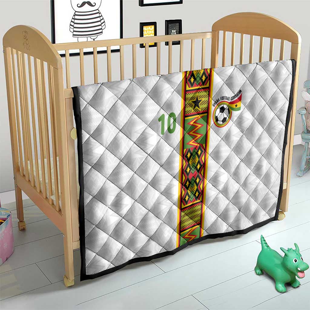 Custom Ghana National Football Quilt Traditional African Motifs Sporty Style - Wonder Print Shop