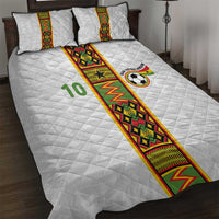 Custom Ghana National Football Quilt Bed Set Traditional African Motifs Sporty Style - Wonder Print Shop