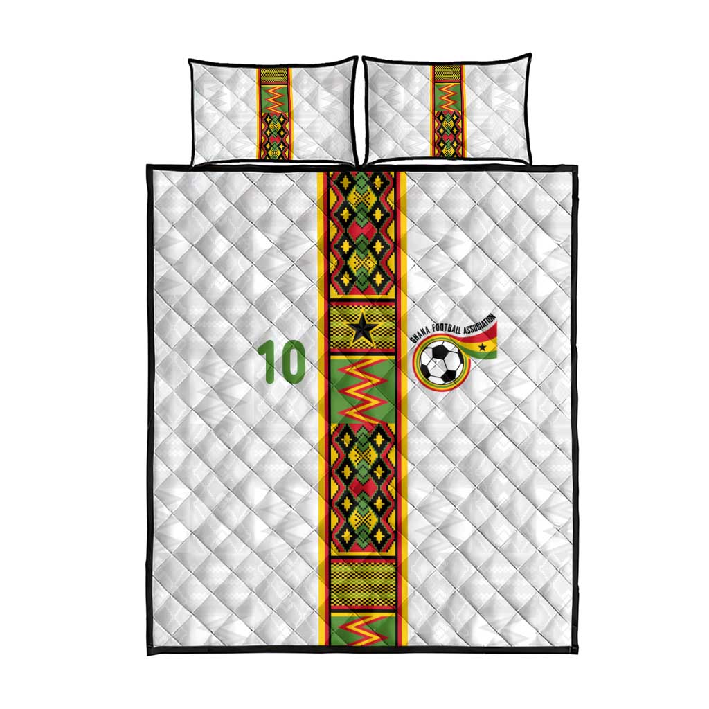 Custom Ghana National Football Quilt Bed Set Traditional African Motifs Sporty Style - Wonder Print Shop