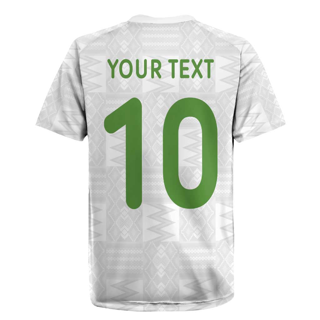 Custom Ghana National Football Rugby Jersey Traditional African Motifs Sporty Style - Wonder Print Shop