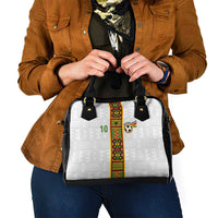 Custom Ghana National Football Shoulder Handbag Traditional African Motifs Sporty Style - Wonder Print Shop