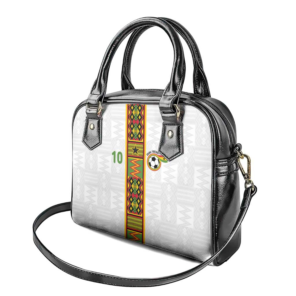 Custom Ghana National Football Shoulder Handbag Traditional African Motifs Sporty Style - Wonder Print Shop