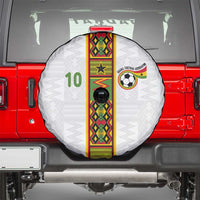 Custom Ghana National Football Spare Tire Cover Traditional African Motifs Sporty Style - Wonder Print Shop