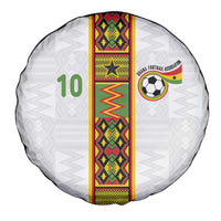Custom Ghana National Football Spare Tire Cover Traditional African Motifs Sporty Style - Wonder Print Shop