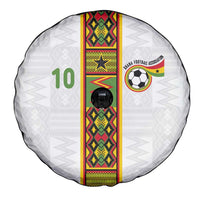 Custom Ghana National Football Spare Tire Cover Traditional African Motifs Sporty Style - Wonder Print Shop