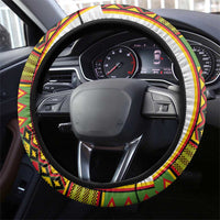 Ghana National Football Steering Wheel Cover Traditional African Motifs Sporty Style - Wonder Print Shop
