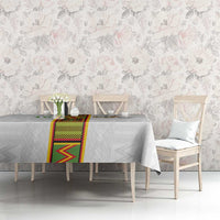 Custom Ghana National Football Tablecloth Traditional African Motifs Sporty Style - Wonder Print Shop