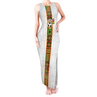Custom Ghana National Football Tank Maxi Dress Traditional African Motifs Sporty Style - Wonder Print Shop