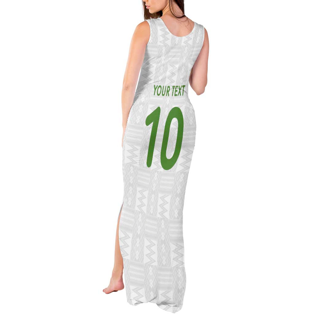 Custom Ghana National Football Tank Maxi Dress Traditional African Motifs Sporty Style - Wonder Print Shop