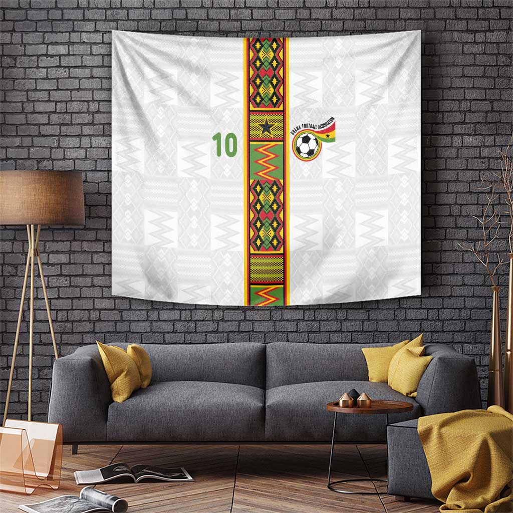 Custom Ghana National Football Tapestry Traditional African Motifs Sporty Style - Wonder Print Shop