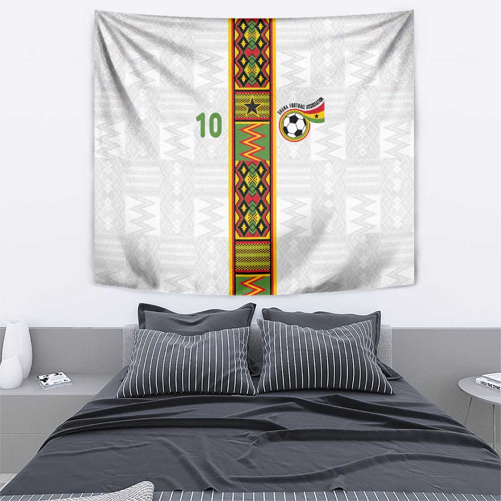 Custom Ghana National Football Tapestry Traditional African Motifs Sporty Style - Wonder Print Shop