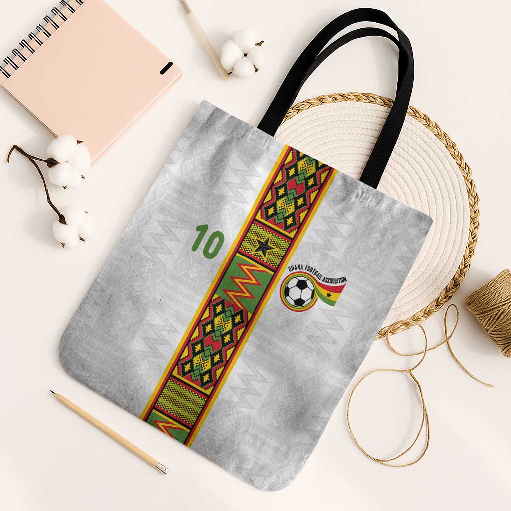 Custom Ghana National Football Tote Bag Traditional African Motifs Sporty Style - Wonder Print Shop