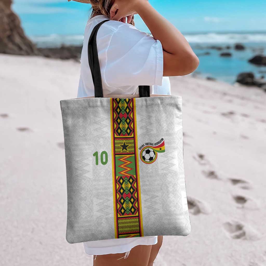 Custom Ghana National Football Tote Bag Traditional African Motifs Sporty Style - Wonder Print Shop