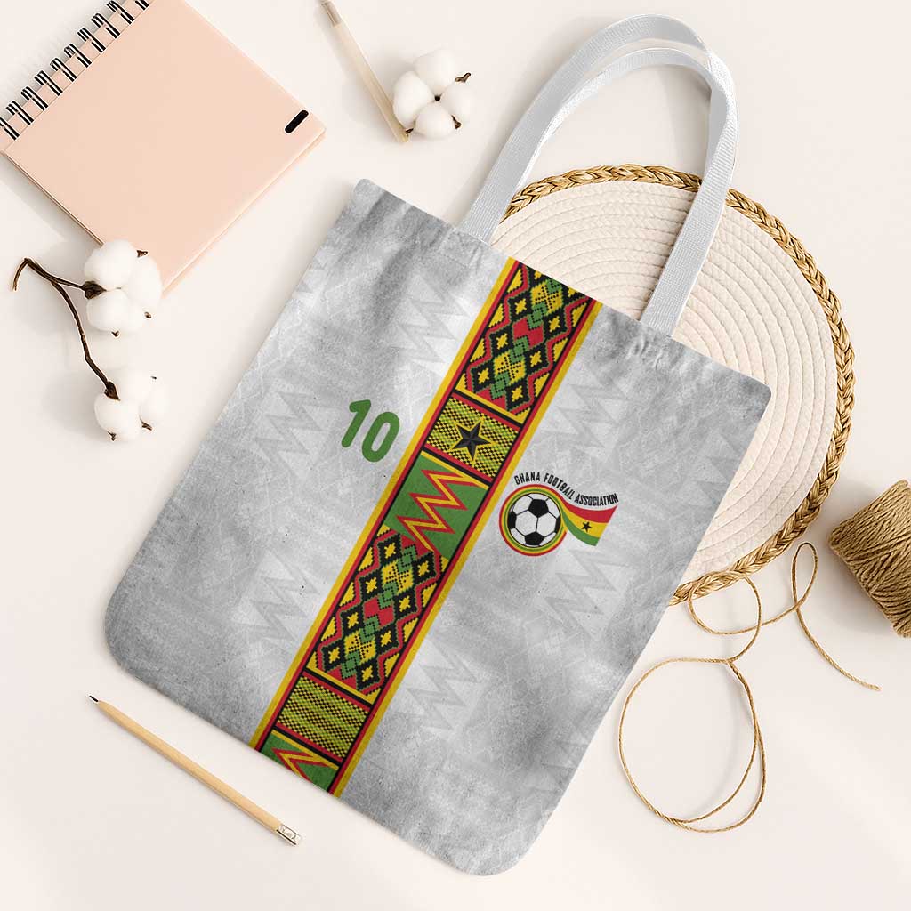Custom Ghana National Football Tote Bag Traditional African Motifs Sporty Style - Wonder Print Shop