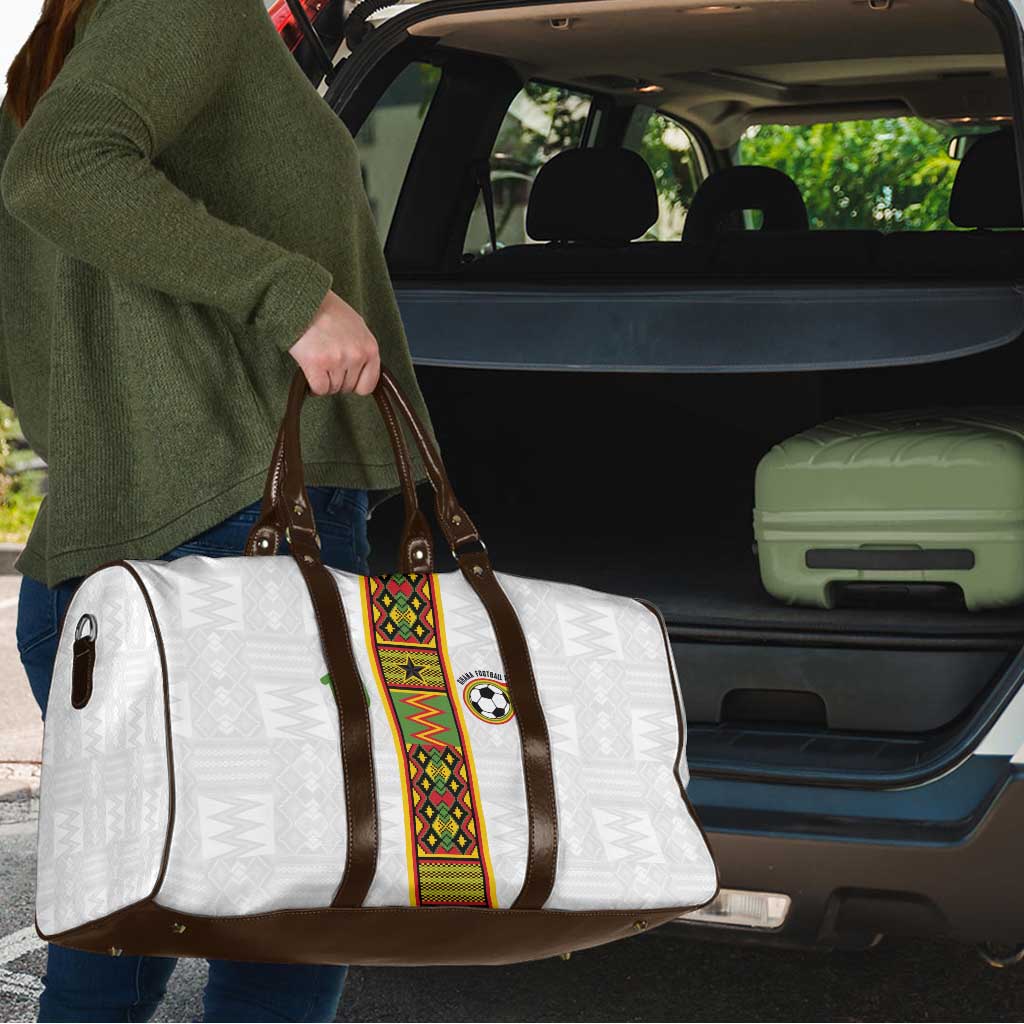 Custom Ghana National Football Travel Bag Traditional African Motifs Sporty Style - Wonder Print Shop