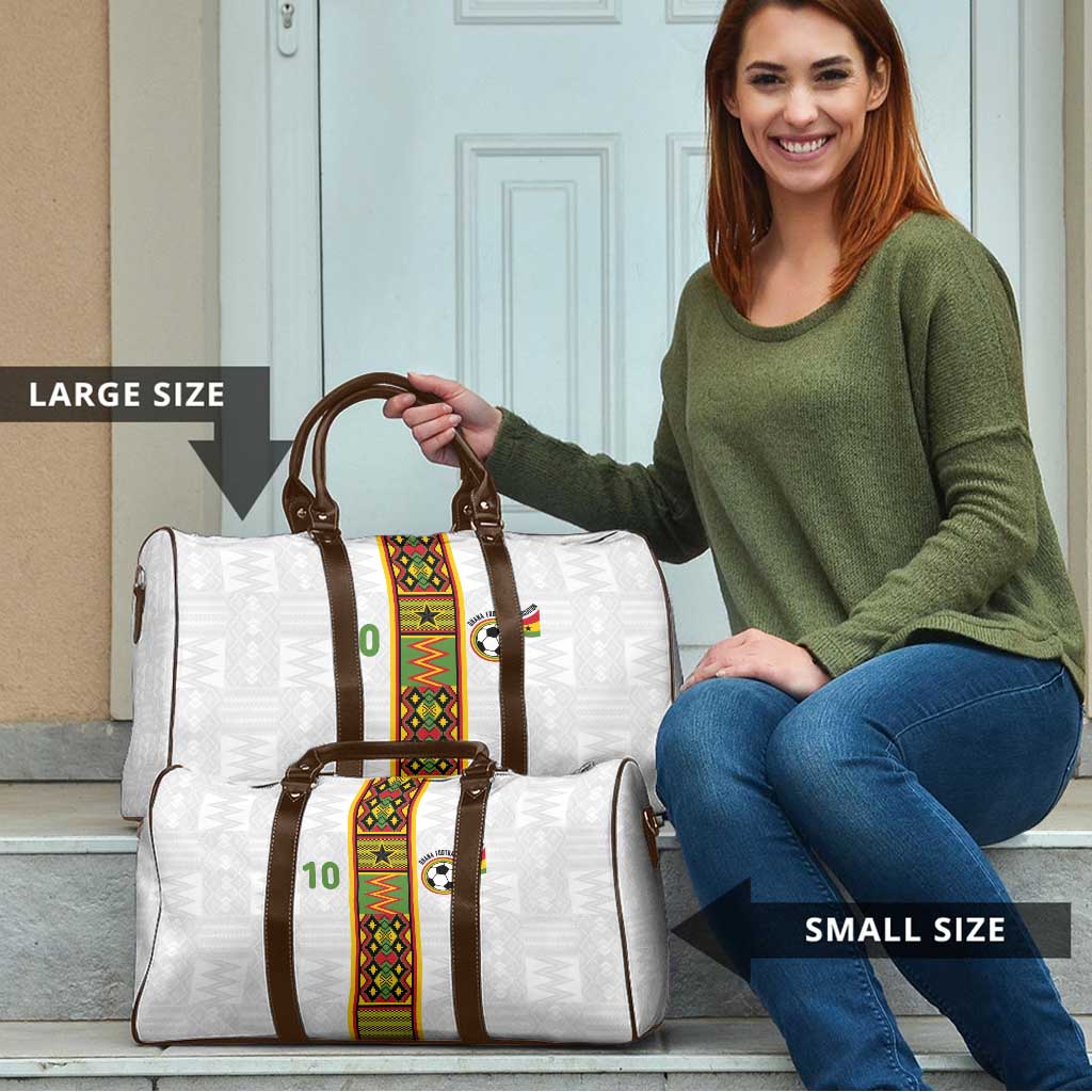Custom Ghana National Football Travel Bag Traditional African Motifs Sporty Style - Wonder Print Shop