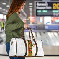 Custom Ghana National Football Travel Bag Traditional African Motifs Sporty Style - Wonder Print Shop