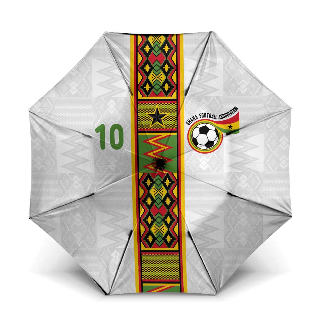 Custom Ghana National Football Umbrella Traditional African Motifs Sporty Style - Wonder Print Shop