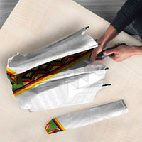 Custom Ghana National Football Umbrella Traditional African Motifs Sporty Style - Wonder Print Shop