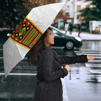 Custom Ghana National Football Umbrella Traditional African Motifs Sporty Style - Wonder Print Shop