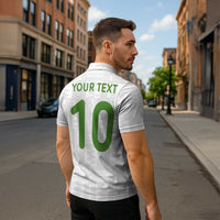 Custom Ghana National Football Zipper Polo Shirt Traditional African Motifs Sporty Style - Wonder Print Shop