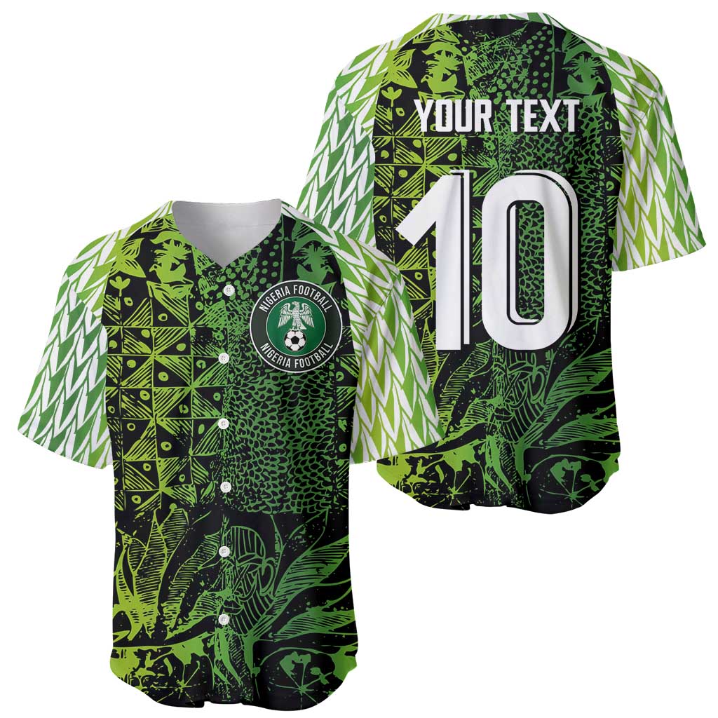 Custom Nigeria National Football Baseball Jersey Super Eagles-Feather Shoulders Sleeves Armor - Wonder Print Shop