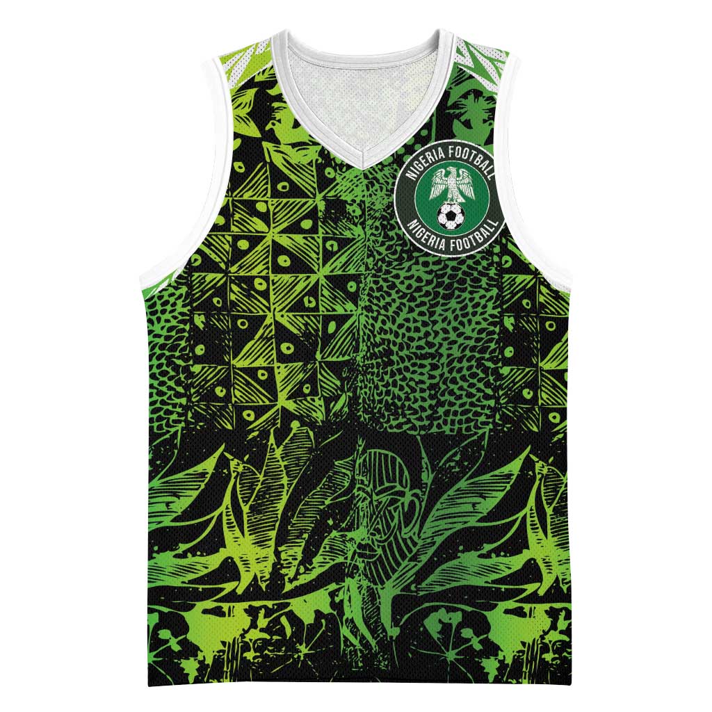 Custom Nigeria National Football Basketball Jersey Super Eagles-Feather Shoulders Sleeves Armor - Wonder Print Shop