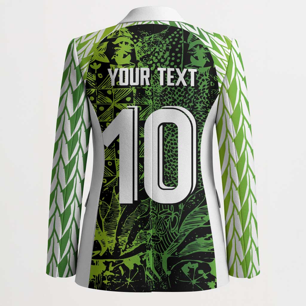 Custom Nigeria National Football Blazer Super Eagles-Feather Shoulders Sleeves Armor - Wonder Print Shop