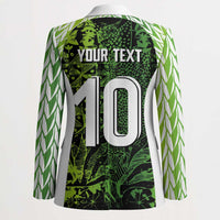Custom Nigeria National Football Blazer Super Eagles-Feather Shoulders Sleeves Armor - Wonder Print Shop
