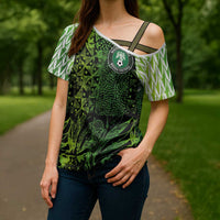 Custom Nigeria National Football Cross Shoulder Shirt Super Eagles-Feather Shoulders Sleeves Armor - Wonder Print Shop