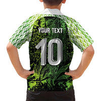 Custom Nigeria National Football Hawaiian Shirt Super Eagles-Feather Shoulders Sleeves Armor - Wonder Print Shop