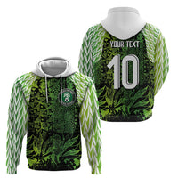 Custom Nigeria National Football Hoodie Super Eagles-Feather Shoulders Sleeves Armor - Wonder Print Shop