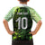 Custom Nigeria National Football Kid Hawaiian Shirt Super Eagles-Feather Shoulders Sleeves Armor - Wonder Print Shop