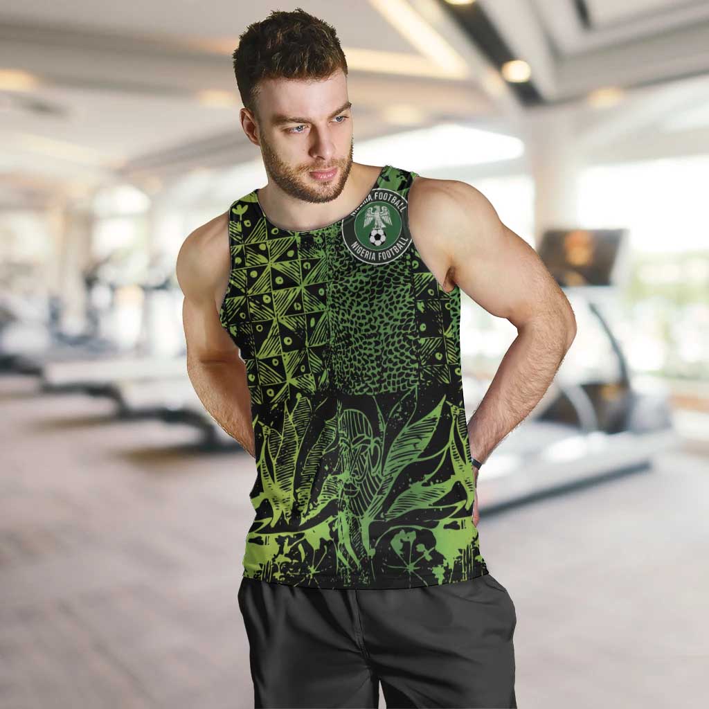 Custom Nigeria National Football Men Tank Top Super Eagles-Feather Shoulders Sleeves Armor - Wonder Print Shop